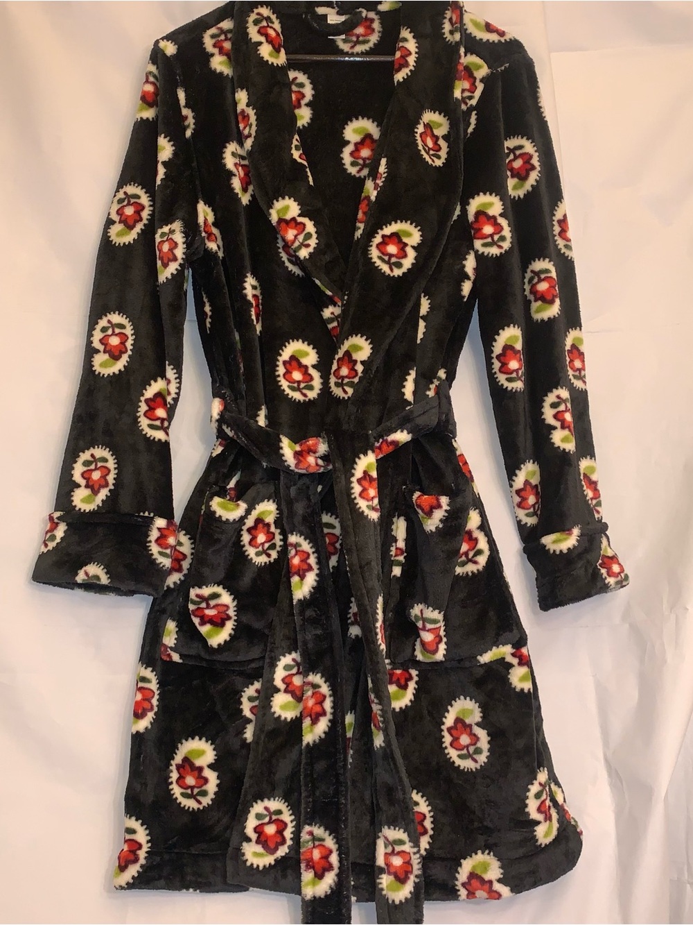 Vera Bradley Women’s Robe North Star Sky Paisley In Fleece Tie Closure Size S/M